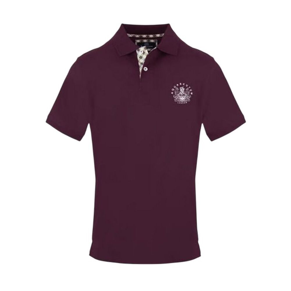 Aquascutum Mens Logo Polo Shirt / Red